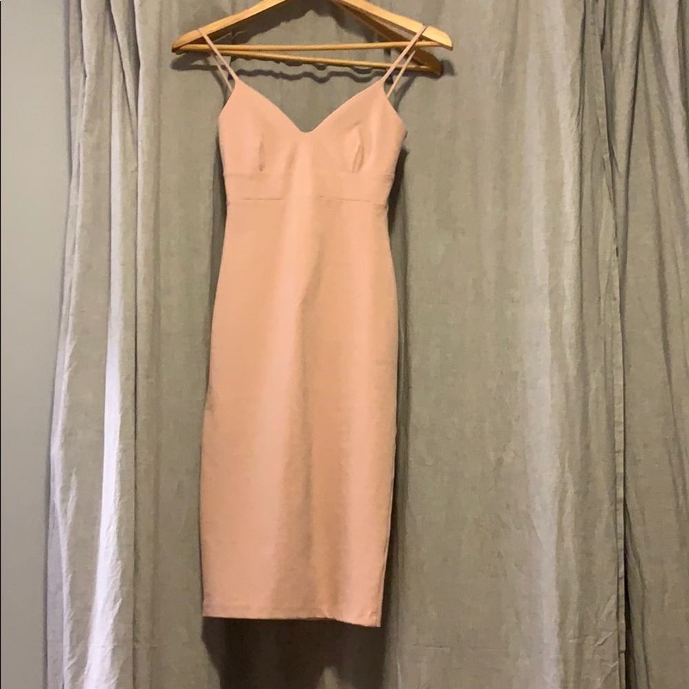 Lulus size xs dusty pink bodycon dress